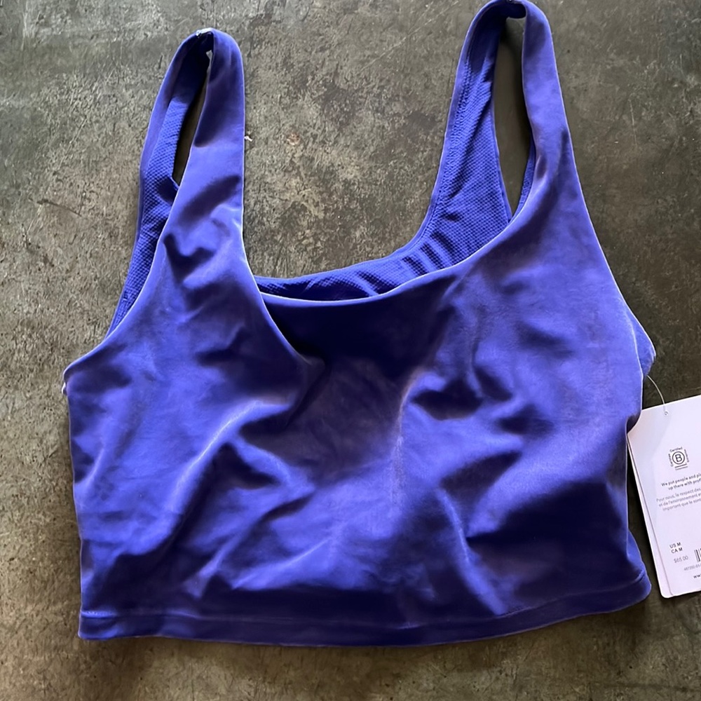 Athleta new Velvet cut-out crop D-DD sz M - Picture 3 of 6